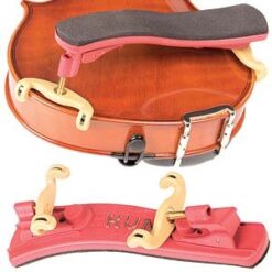 Kun Collapsible Mini Red Shoulder Rest for 1/16 - 1/4 Violin
